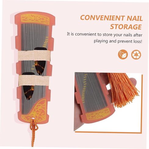 Sosoport 2Pcs Pick Wrap Card Practical Storage Boards for Guzheng Pipa Nail Picks Durable Holders present for Musicians and Artisans in Saudi Arabia