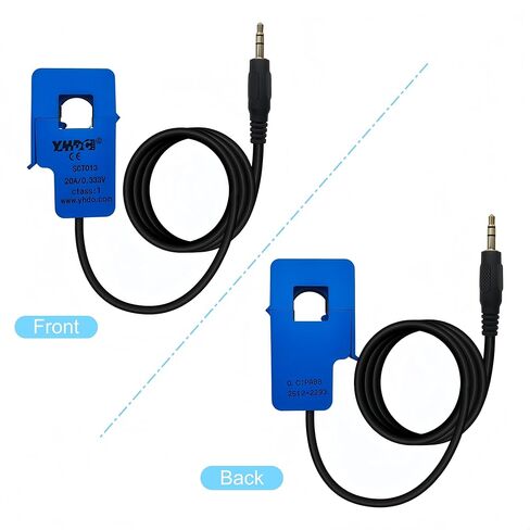 2 قطعة SCT013 SCT-013-020 مستشعر محول سبليت غير جراحي SCT013 0-20A 0.333 فولت محول تيار من النوع المفتوح والإغلاق (20A 0.333 فولت) in Kuwait