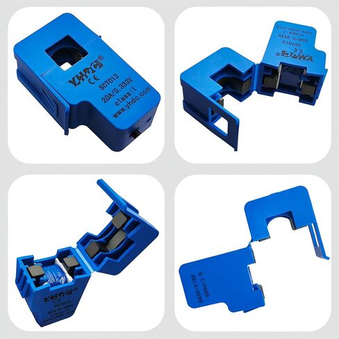 2 قطعة SCT013 SCT-013-020 مستشعر محول سبليت غير جراحي SCT013 0-20A 0.333 فولت محول تيار من النوع المفتوح والإغلاق (20A 0.333 فولت) in Kuwait