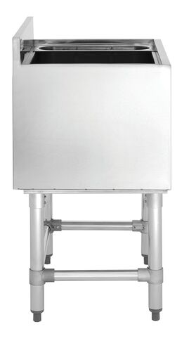 Kratos Commercial Underbar Ice Bin with Bottle Holders -Stainless Steel, 18"x36" (32L-006) in Saudi Arabia