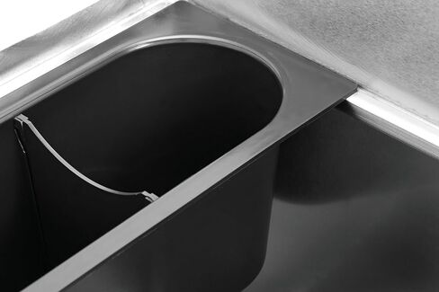 Kratos Commercial Underbar Ice Bin with Bottle Holders -Stainless Steel, 18"x36" (32L-006) in Saudi Arabia