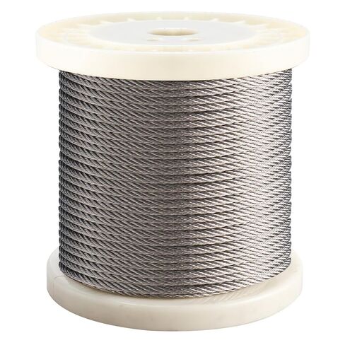 1/5 بوصة (5 مم) سلك حبل من الفولاذ المقاوم للصدأ طول الكابل 100 قدم، حبل سلك فولاذي في الهواء الطلق لأنظمة درابزين سطح السفينة in Kuwait