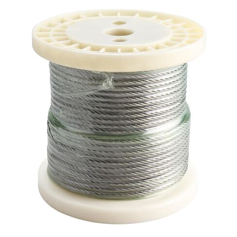 1/5 بوصة (5 مم) سلك حبل من الفولاذ المقاوم للصدأ طول الكابل 100 قدم، حبل سلك فولاذي في الهواء الطلق لأنظمة درابزين سطح السفينة in Kuwait