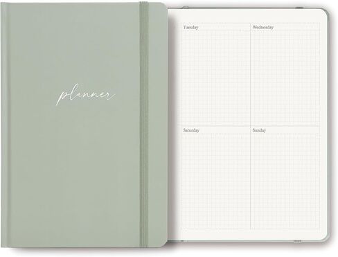 2025-2026 Planner - Undated Monthly, Weekly & Daily Planner for Planning Your Success - To Do List, Habit Tracker, Hardcover, Aesthetic, Stylish School or Office Supplies (Sage, A5) in Kuwait