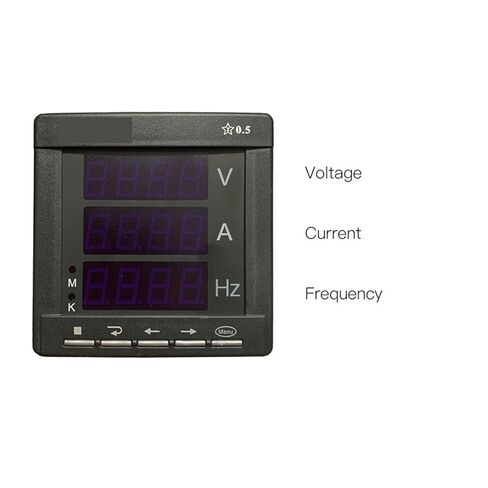 Intelligent Digital Display Single-Phase Current Voltage Frequency Table 20A 380V 45-65HZ Led Three 96mm 1Pcs in Saudi Arabia