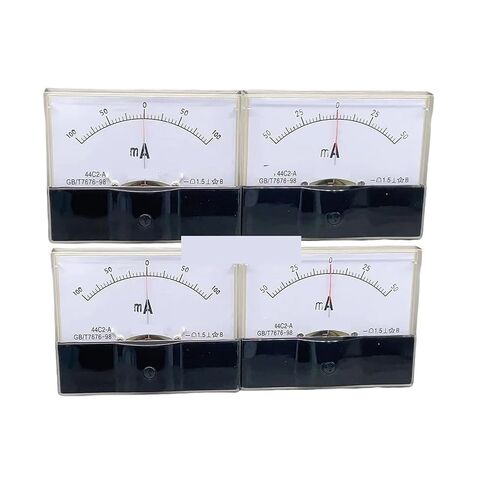 44C2 DC /75mv Amperemeter Gauge Analog Panel AMP Current Meter50mA -0-50mA Ammeter 30mA 100mA 200mA 300mA 1Pcs(30mA -0-30mA) in Saudi Arabia