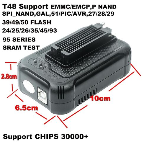 مبرمج T48 TL866-3G مع محولات Xgecu T48 27 يدعم 34000+ ICS لـ EPROM MCU SPI ولا NAND Flash EMMC BGA TSOP SOP PLCC QFN QFP رقاقة اختبار المشبك المقبس in Saudi Arabia
