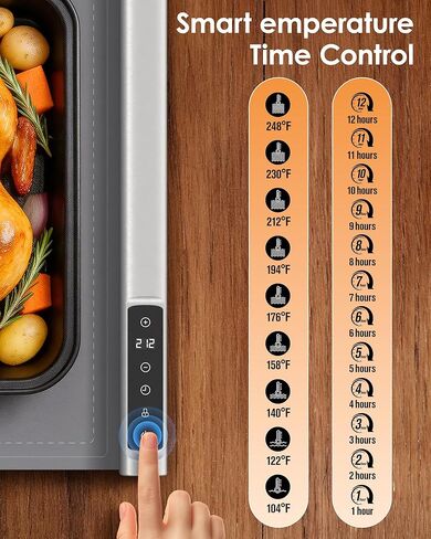 حصيرة تدفئة للطعام مقاس 91.44 سم × 40.64 سم مع حصيرة مقاومة للحرارة، تسخين سريع وكامل للسطح، سخانات الطعام لبوفيه الحفلات، وسادة تسخين محمولة مع 9 إعدادات لدرجة الحرارة ومؤقت 12 ساعة، رمادي in Kuwait