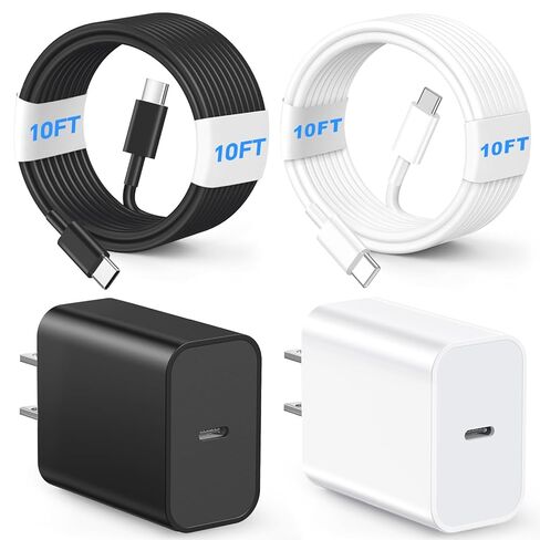 أنا الهاتف 16 15 شاحن الشاحن السريع ، 3 حزمة 100 واط 10FT كابل USB C مع شحنات من النوع C ، USB C كتلة الشاحن لـ I Phone 15/16 Pro/Max/Plus ، Pad Air ، Pad Pro ، Samsumg (Purple Black Red) in Kuwait