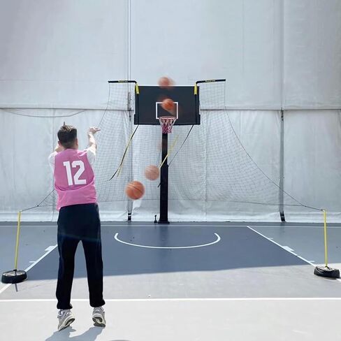 جهاز ارتداد كرة السلة التلقائي - يوفر نظام الإرجاع 800 طلقة/ساعة للتدريب الفردي، مع مجرى دوار بزاوية 180 درجة، يناسب معظم الأطواق in Kuwait