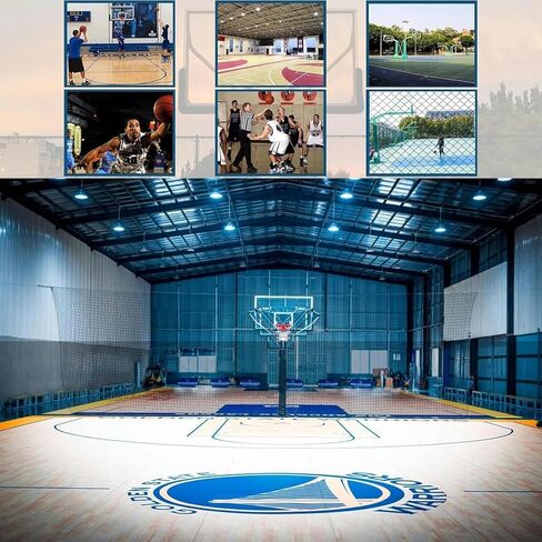 شبكة ارتداد كرة السلة مع شلال قابل للدوران 180 درجة - نظام إرجاع الكرة المحمول للتدريب الفردي، يناسب معظم الأطواق (71.65 × 49.2 × 61 بوصة) in Kuwait