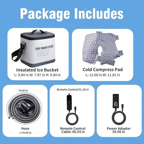آلة العلاج البارد مع تبريد ثابت لمدة 8-12 ساعة - آلة ثلج قابلة للبرمجة للركبة بعد الجراحة - آلة ثلج للركبة مع وسادة ضغط - للتعافي بعد العمليات الجراحية والإصابات الرياضية، رمادي قطعة واحدة in Kuwait