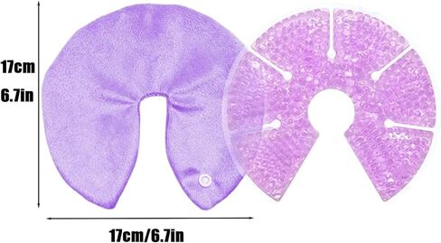 PandaEar 2 Pack Breast Therapy Pads for Breastfeeding, Hot & Cold Gel Packs – Reusable Breast Ice & Heat Pads for Nursing Comfort, Engorgement, Plugged Ducts & Postpartum Care in Saudi Arabia