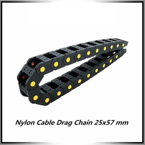 25x57mm 25*57mm نايلون Mochine Towline كابل بلاستيكي سلسلة سحب سلسلة جسر Slient L 1 متر لجهاز التوجيه باستخدام الحاسب الآلي in Saudi Arabia