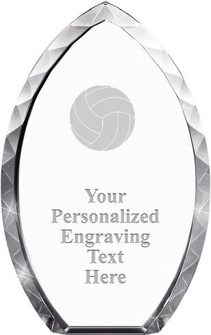 8" Tear Drop Employee of The Year Crystal Award, Custom Engraved Employee of The Year Trophy, Engraving Included, Prime in Saudi Arabia