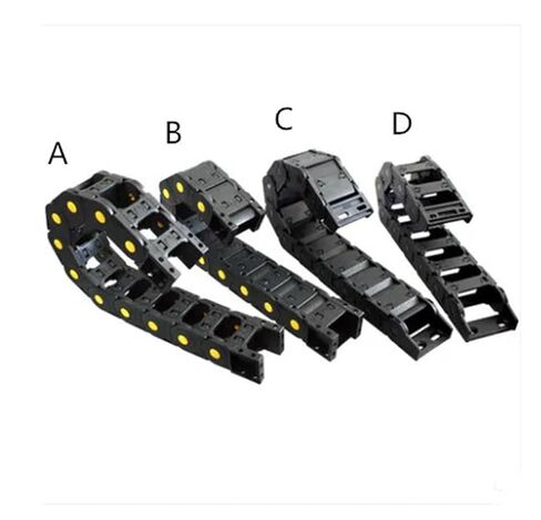 Transmission Chains 25 * 50 mm 1M Plastic Towline Drag Chain Machine L1000mm for CNC Router Tools 25mm*50mm(55mm,E Type 25X50_40X67 MM) in Saudi Arabia