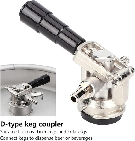 Stainless Steel Beer Keg Coupler Dispenser Equipment With Pressure Reducing Valve For Bar Restaurant Hotel Home in Saudi Arabia