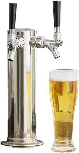 1 قطعة برج البيرة الصنبور المزدوج موزع مشروبات البيرة 3 "برميل البيرة Kegerator صنبور المشروبات برج البيرة موزع شرب بار عدة in Saudi Arabia