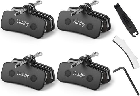 وسادات فرامل الدراجة، 4 أزواج من وسادات فرامل القرص عالية الأداء مع أدوات التثبيت لاستبدال وسادات فرامل Shimano MT420 MT520 M6120 M7120 M8120 Tektro TRP Ebike Mountain & Road MTB in Kuwait