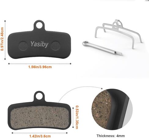 وسادات فرامل الدراجة، 4 أزواج من وسادات فرامل القرص عالية الأداء مع أدوات التثبيت لاستبدال وسادات فرامل Shimano MT420 MT520 M6120 M7120 M8120 Tektro TRP Ebike Mountain & Road MTB in Kuwait