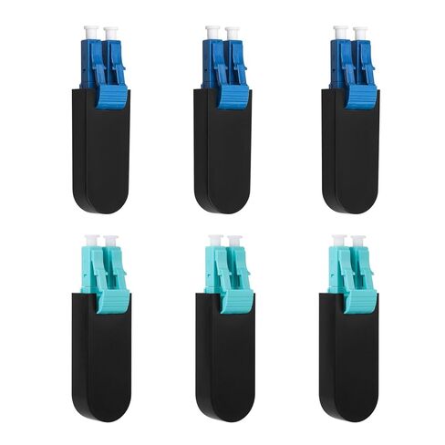 3 Pcs Single Mode 9/125um LC/UPC Fiber Optic Loopback Adapter and 3 Pcs Multi Mode 50/125um LC/UPC OM3 Loopback Connector Plug Tester - SM & MM Duplex Loop Back Device Tool for Optical Cable Testing in Saudi Arabia