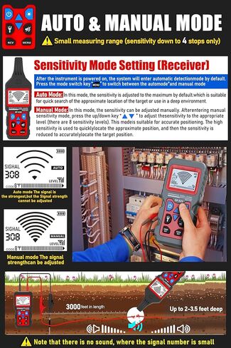 NF-826 Underground Wire Locator Circuit Tracker 12-400V AC/DC, locates Circuit Breakers, fuses, Wires, Short Circuits, Open Circuits, Ceiling/Wall/Dog Fence Cables, Irrigation Control Lines in Kuwait
