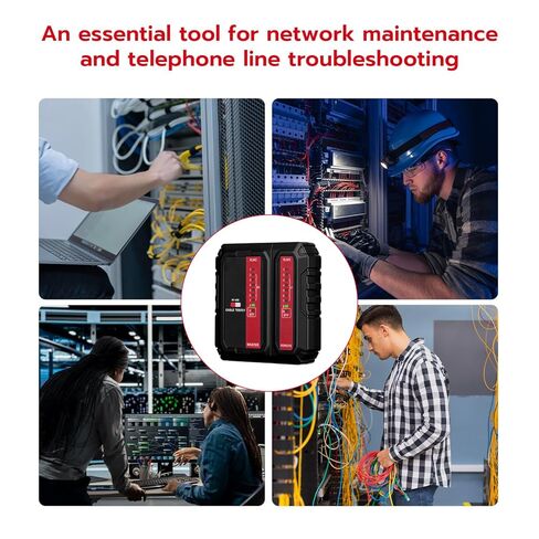 Mcbazel Network Cable Tester for RJ45 RJ11, Ethernet Cable Tester Tool Compatible with CAT5/CAT5E/CAT6/CAT6A, Telephone Line Continuity Test LAN Wire Test Tool in Saudi Arabia