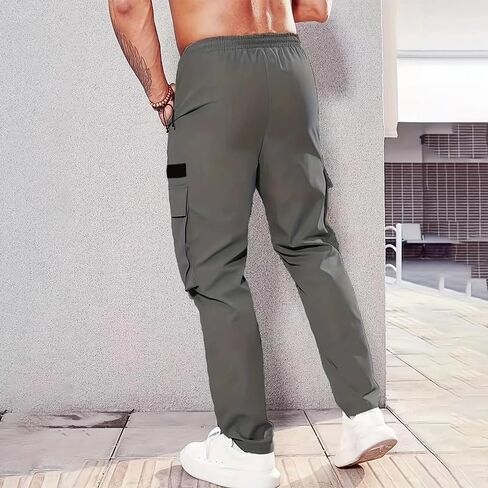 Men's Cargo Pants Tactical Work Pants for Men Ripstop Construction Trousers Lightweight Work Hiking Pants for Men Gifts in Saudi Arabia