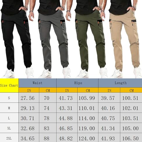 Men's Cargo Pants Tactical Work Pants for Men Ripstop Construction Trousers Lightweight Work Hiking Pants for Men Gifts in Saudi Arabia
