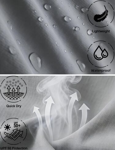 سروال AKARMY رجالي خفيف الوزن للتنزه سيرًا على الأقدام وسريع الجفاف بسحّاب للخارج ومقاوم للماء وقابل للتحويل مع 6 جيوب in Kuwait