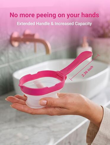 HEAK-Check 2 Urine Cups for Ovulation & Pregnancy Test,Reusable,Leak-Proof and Collapsible Silicone Design for Home Fertility Testing in Kuwait