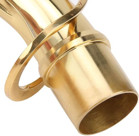 Brass Saxophone Neck, 2.45cm Brass Alto Alto Sax Bend Tube Neck Musical Instrument Accessory (Gold) in Saudi Arabia