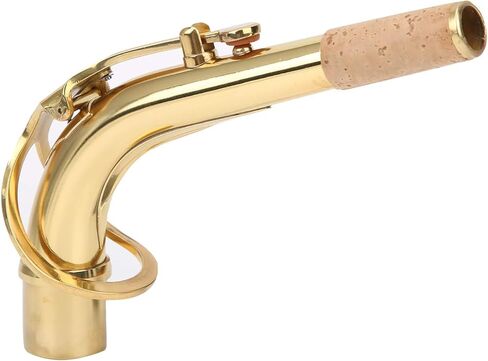 Brass Saxophone Neck, 2.45cm Brass Alto Alto Sax Bend Tube Neck Musical Instrument Accessory (Gold) in Saudi Arabia