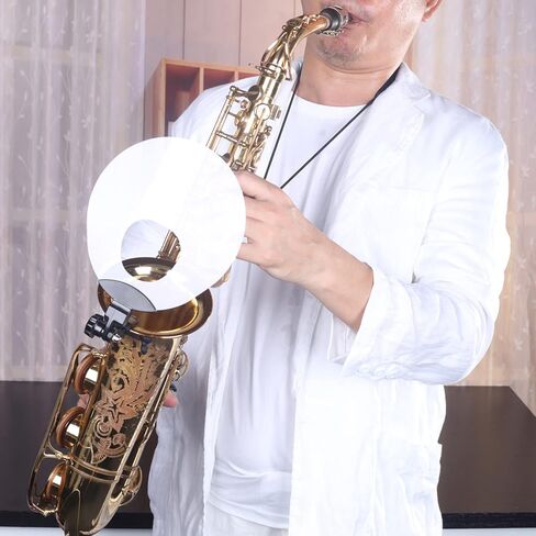 Saxophone Deflector, Plastic Saxophone Deflector Sound with Mute & Reflect Sound Functions Adjustable Angle Sax Bell Reflector Guard in Saudi Arabia