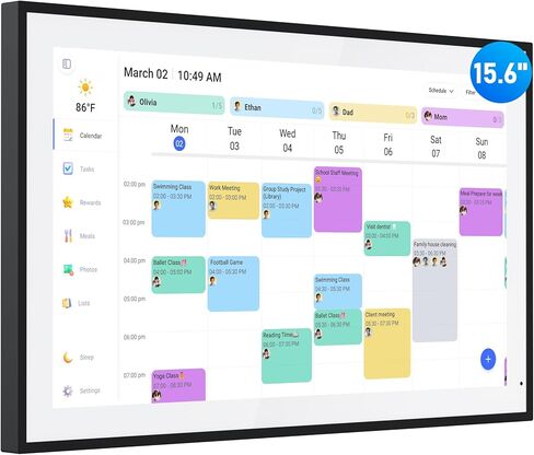 Desk Calendar, Jan 2026 - Jun 2027 with Black Waterproof Cover School Year Calendar, 17 x 12 Inch Monthly Planner Schedule Organization, Colorful in Kuwait