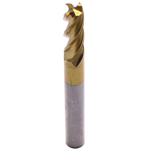BestParts 5Pcs 1/4in M42 8% Cobalt High Speed Steel Square End Mills - TiN Coated, 4 Flute, 35 Degree Helix, 1/4" Cutting Diameter, 1/4" Shank Diameter, 3/4" Length of Cut, 2-1/2" Overall Length in Saudi Arabia