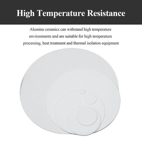 10 Pieces Alumina Ceramic Sheets Diameter 40-70Mm, 1Mm Thick Ceramic Circular Plate Suitable for Electronic and Industrial Use,70×1mm(40x1mm) in Saudi Arabia