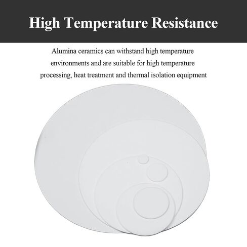10 Pieces Alumina Ceramic Round Sheets, Insulation Plate Spacer Pads Suitable for Mechanical Equipment and Lab Projects,100×2mm(26x4mm) in Saudi Arabia