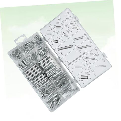 STOBAZA 200pcs Galvanized Spring Set Assorted Spiral Spring Kit Tension Pressure Heavy Duty for Engines Appliances Medical Electronics in Saudi Arabia