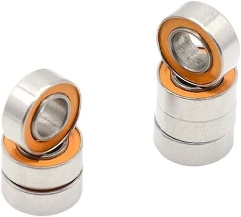 1 قطعة 4x8x3 مللي متر SMR84 2RS ABEC-7 الفولاذ المقاوم للصدأ الهجين محامل السيراميك SMR84C MR84 RS لتقوم بها بنفسك RC الصيد بكرة تحمل in Kuwait