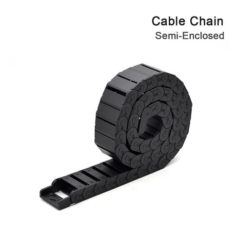 1meter Cable Chain Semi-Enclosed 15 * 20 30 40 50mm Wire Transmission Carrier Plastic Drag Towline for Printer Engraving(38mm,15x40 mm) in Saudi Arabia