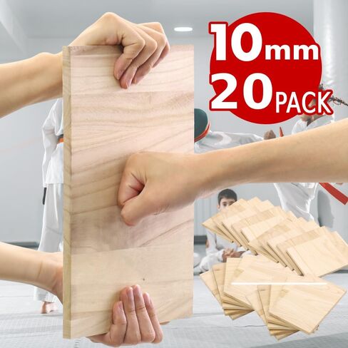 Japard 20 قطعة من ألواح كسر التايكوندو والكاراتيه 10 مم، لوحات تخريم الفنون القتالية القابلة للكسر، ملحقات تدريب الركل الخشبية للأطفال والكبار لممارسة الأداء in Kuwait