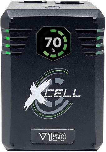 بطارية Core SWX Xcell ™ 150 V-Mount-طاقة عالية السعة 148 ساعة مع شاشة OLED ملونة ، USB-C PD ، P-TAP ، مخرجات 8V/12V-بطارية ذكية ومتينة للسينما واستخدام البث in Kuwait