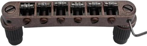 قطعة خلفية لشريط إيقاف الجيتار مع مرساة + سرج دوار للجيتار ترصيع على جسر الجيتار لون برونزي لجيتار SG لجيتار LP (GS001 GM005 BR) in Kuwait