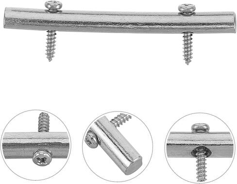 HANABASS 2pcs Guitar Bridge Saddle Roller Bridge Part Electric Guitars Wraparound Tailpiece Essential Repair in Saudi Arabia