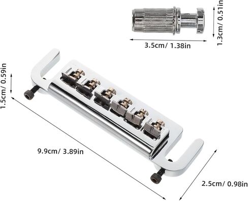 VICASKY Electric Guitar Bridge Tailpiece Guitar Parts Tailpiece for Saddle Screws Sound Quality in Saudi Arabia