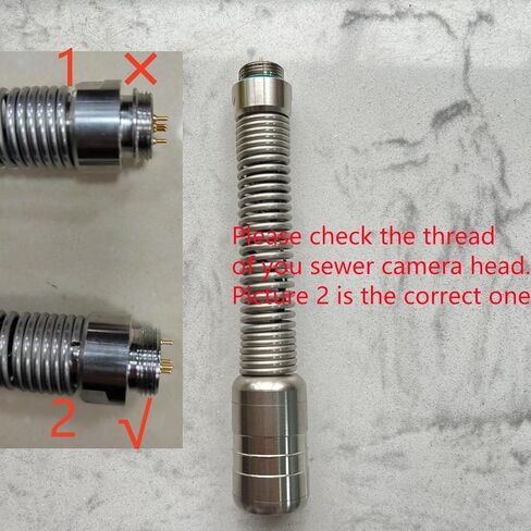 استبدال رأس كاميرا الصرف الصحي 23 مم، مع غطاء واقي لعجلة التوجيه، وأجزاء الملحقات من JQKJCAM 9622A 9616A 9604A WP90A 9600A أنبوب تصريف الكاميرا السباكة نطاق الثعبان مع 12 قطعة أضواء in Kuwait