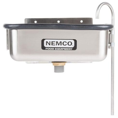 Nemco 77316-13 12-3/4" وعاء جيد للآيس كريم ومجموعة صنبور مع لوحات تثبيت لمطعم جيلاتو بائع القهوة | 4 بوصة ارتفاع × 12.75 بوصة عرض × 6.75 بوصة عمق، من الفولاذ المقاوم للصدأ، NSF in Saudi Arabia