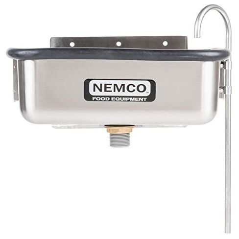 Nemco 77316-13 12-3/4" وعاء جيد للآيس كريم ومجموعة صنبور مع لوحات تثبيت لمطعم جيلاتو بائع القهوة | 4 بوصة ارتفاع × 12.75 بوصة عرض × 6.75 بوصة عمق، من الفولاذ المقاوم للصدأ، NSF in Saudi Arabia