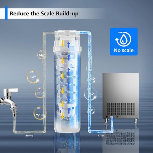 آلة صنع الثلج التجارية من Coolake بقدرة 450 رطلًا/24 ساعة مع تخزين 130 رطلًا، صانعة ثلج من الفولاذ المقاوم للصدأ تحت المنضدة، فلتر مياه لإزالة الترسبات، ثلج جاهز في 5-15 دقيقة للبار المنزلي، موافقة وزارة الطاقة ETL in Kuwait